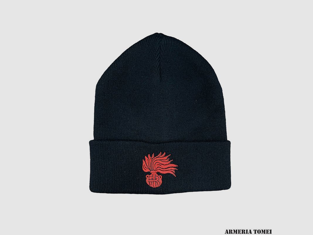 Wollen muts Carabinieri (zwart, rood logo)