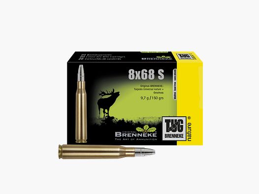 x20 patronen TUG nature 8x68 S 9,7g/150grs - BRENNEKE