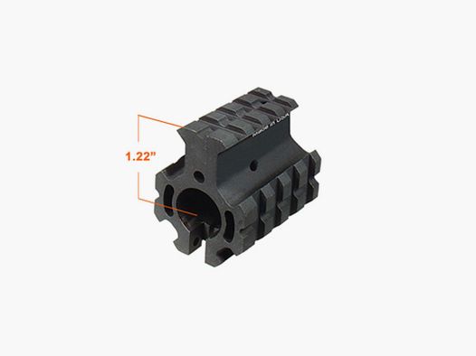 UTG PRO AR15 High Pro Quad-rail Gas Block for .75" Barrel