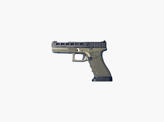 P06 GBB Airsoft Pistole mit Grip Stippling in Oliv | Delta Armory