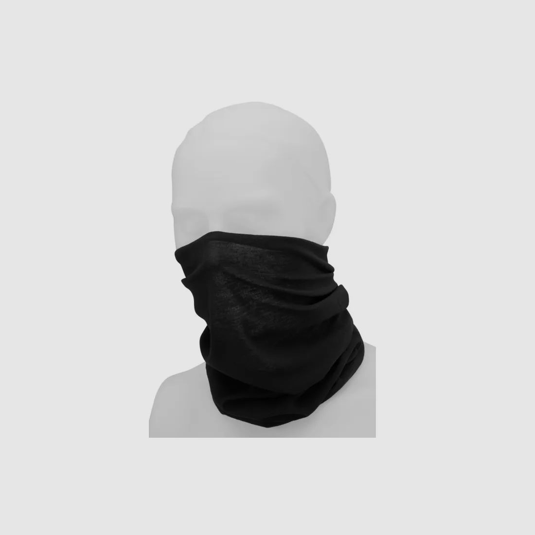 Multifunktionstuch (Schlauchschal) für Kopf, Gesicht, Hals - Einheitsgröße - Schwarz