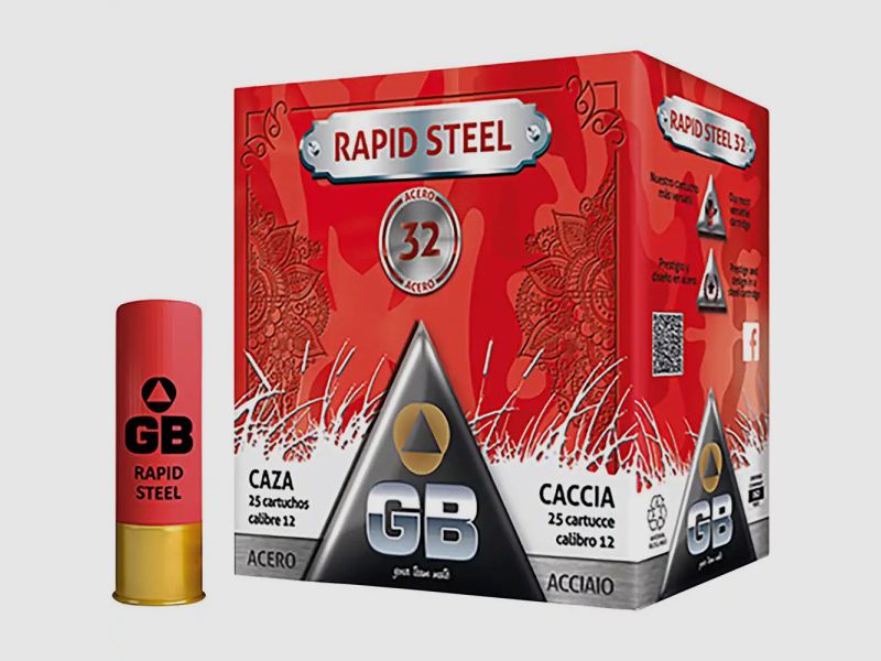GB RAPID STEEL 12/70 - 32G - 3,5 MM / NR. 3 - 25 SCHUSS
