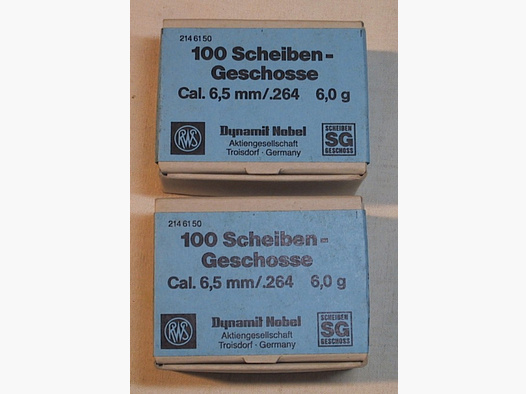 200 RWS Dyn.Nob. Geschosse Kal.6,5mm --6,0g