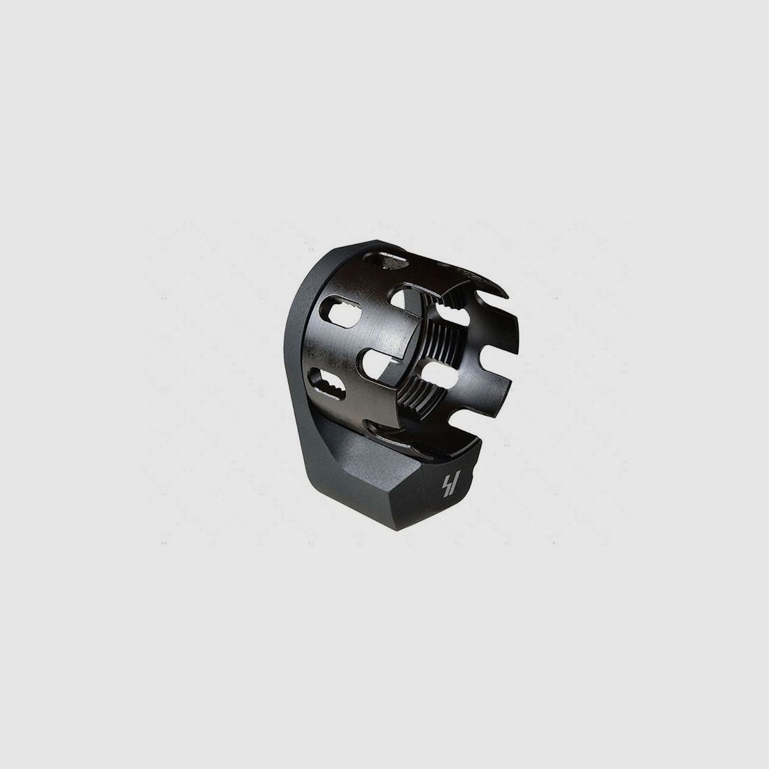 STRIKE INDUSTRIES AR RECEIVER ENHANCED CASTLE NUT WITH EXT QD ENDPLATE BLACK, image 1 of 2