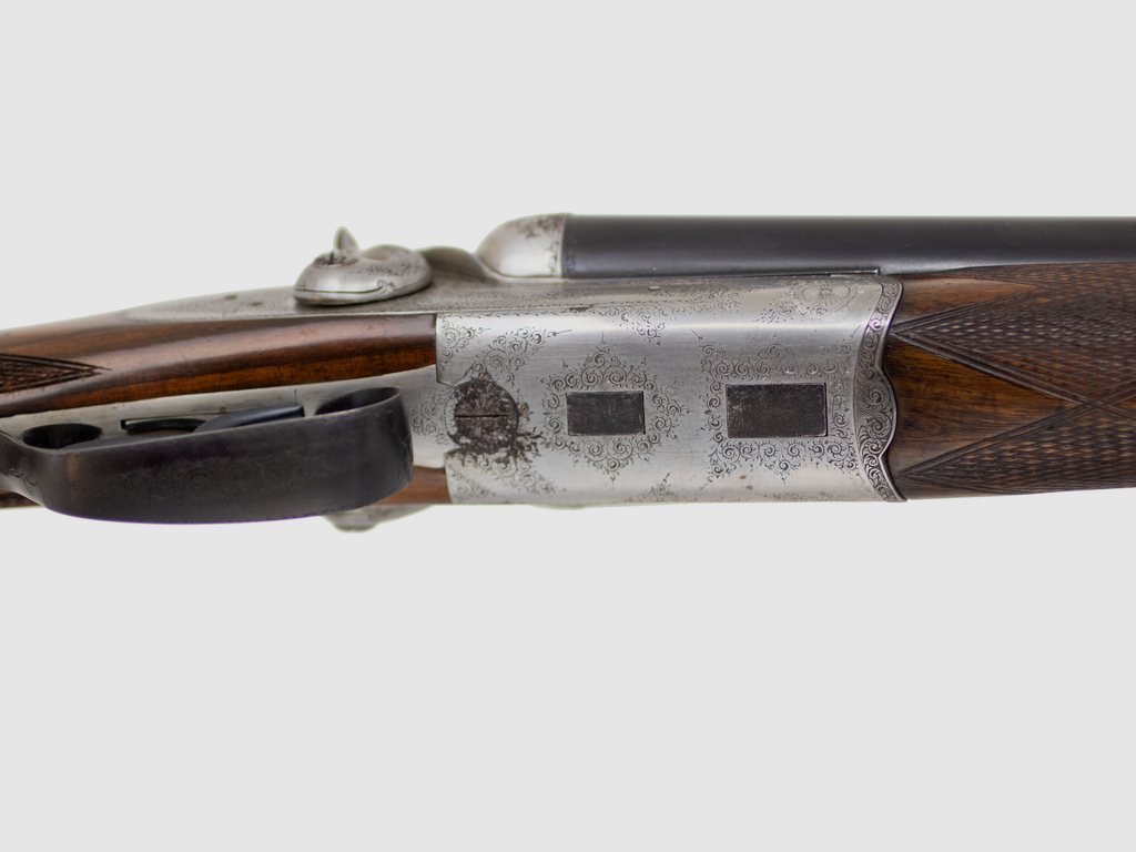 Doppietta Lebeau Courally cal. 12 avec chiens externes – Fines gravures – Arme de chasse classique, image 10 sur 16