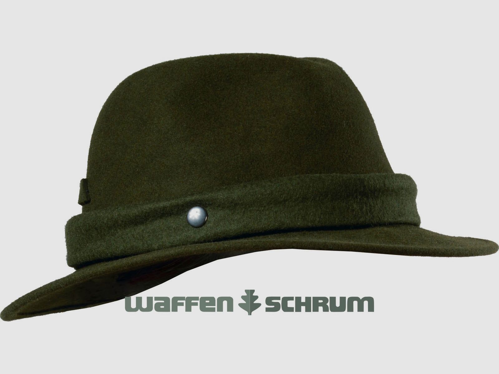 Lodenhut Rollhut mit Signalband Olive