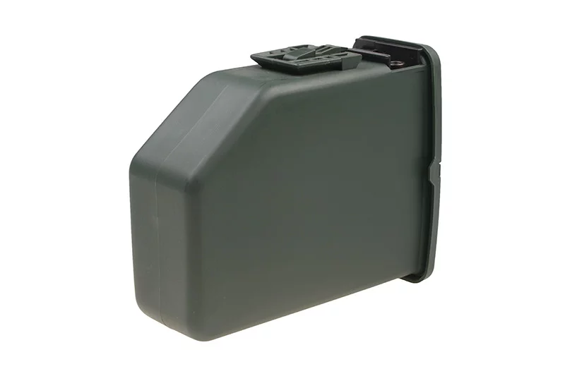 Magazynek pudełkowy 2400 kulek do repliki typu M249 - oliwkowy, zdjęcie 2 z 12