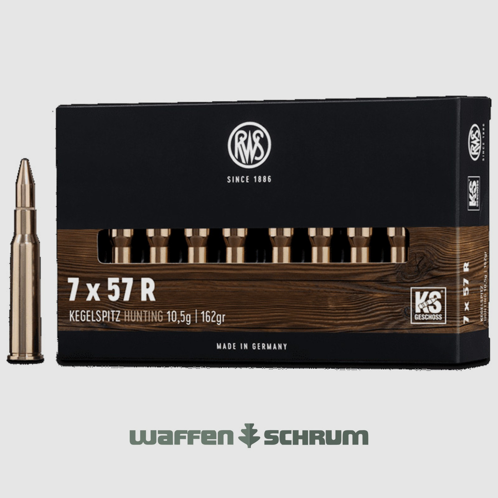 RWS Kegelspitz 10,5g - 162gr 7x57R