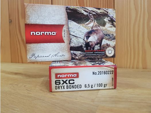 NORMA MUNITION Kal. 6XC ORYX 100 GR