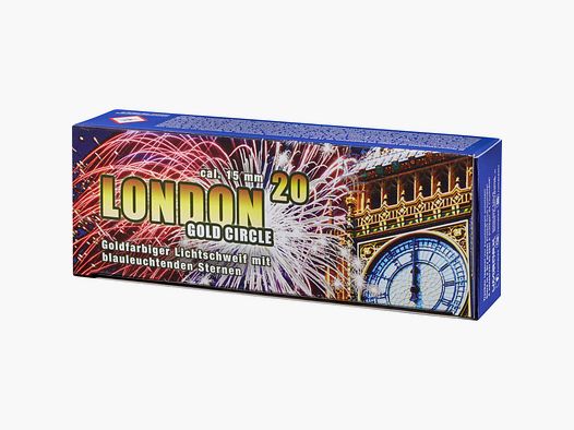 Londra, scatola da 20 - scia di luce dorata