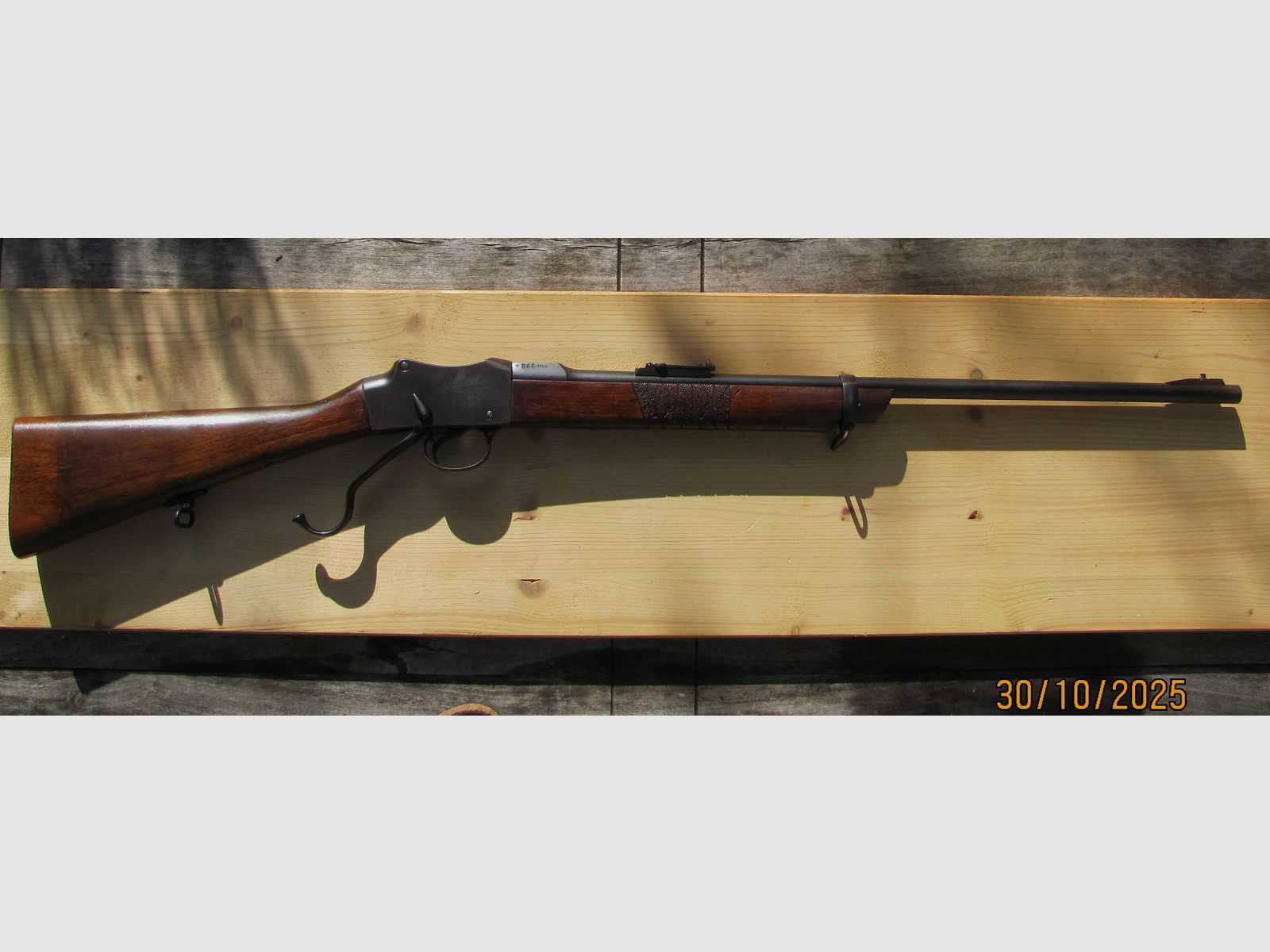 Artículo de colección Martini Henry histórico 1888 .22 conversión Bonehill con cañón de competición AJ Parker