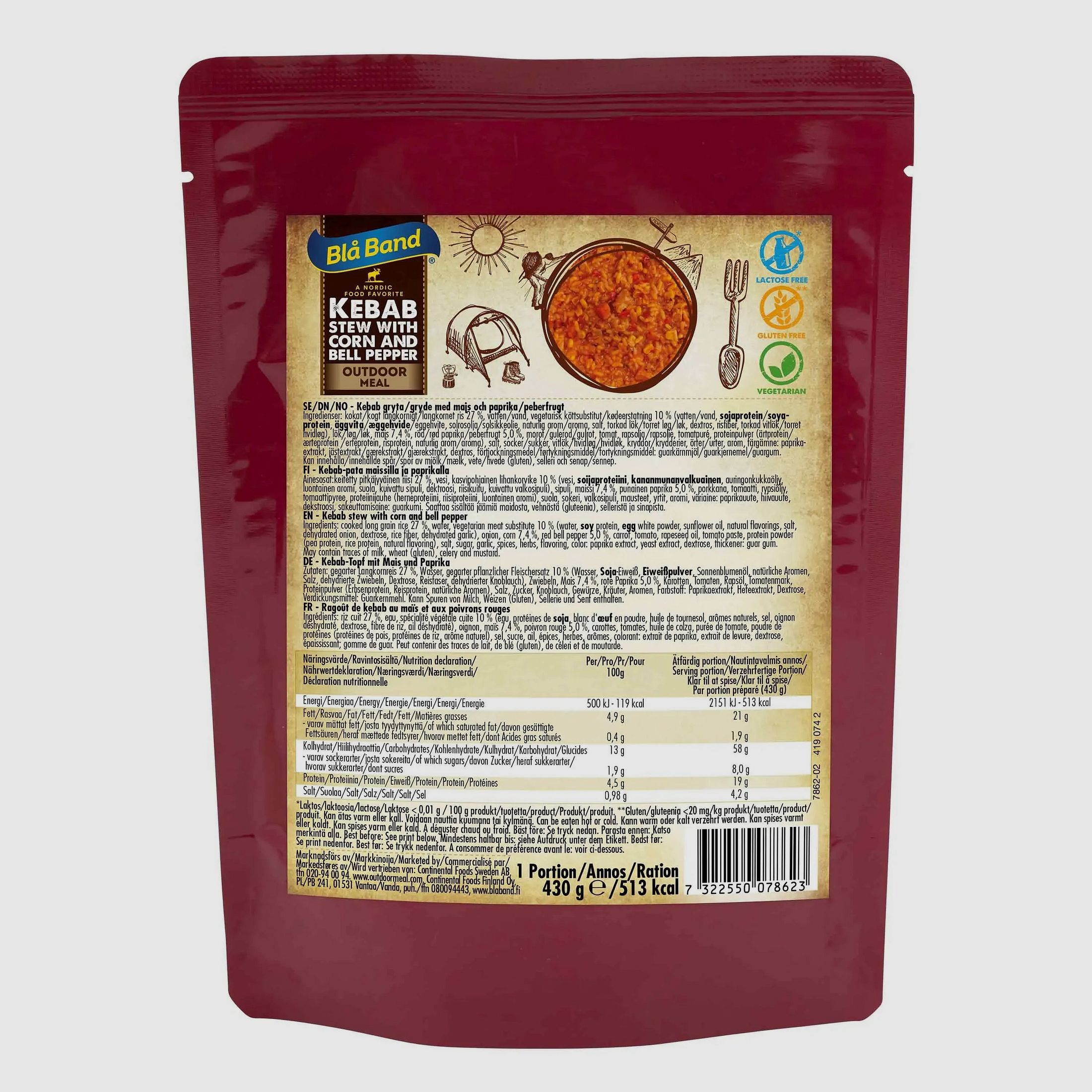 Bla Band Kebab Eintopf mit Mais und Paprika