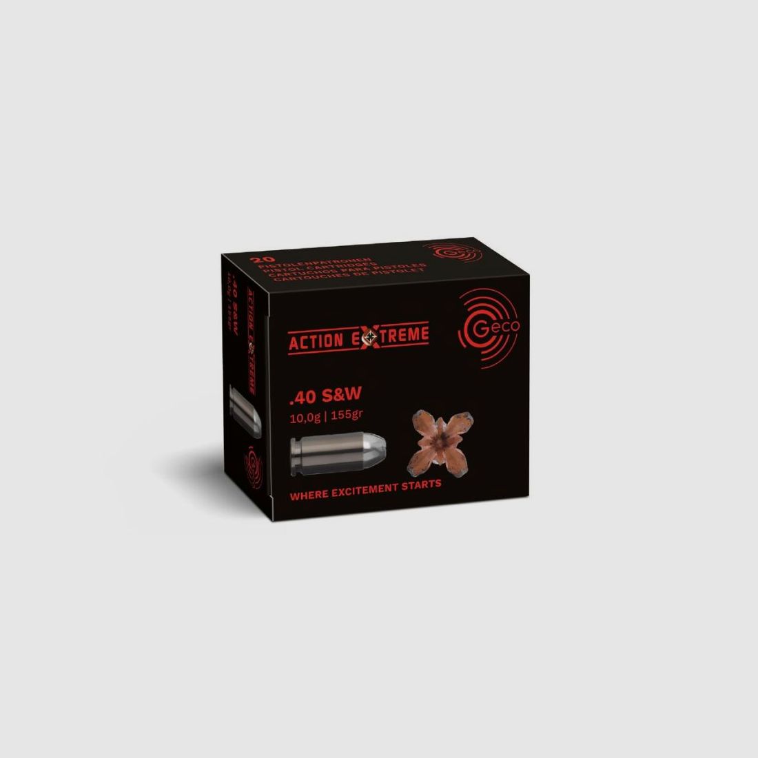 GECO .40 S&W Action Extreme 10,0g/155gr - 20 patronen