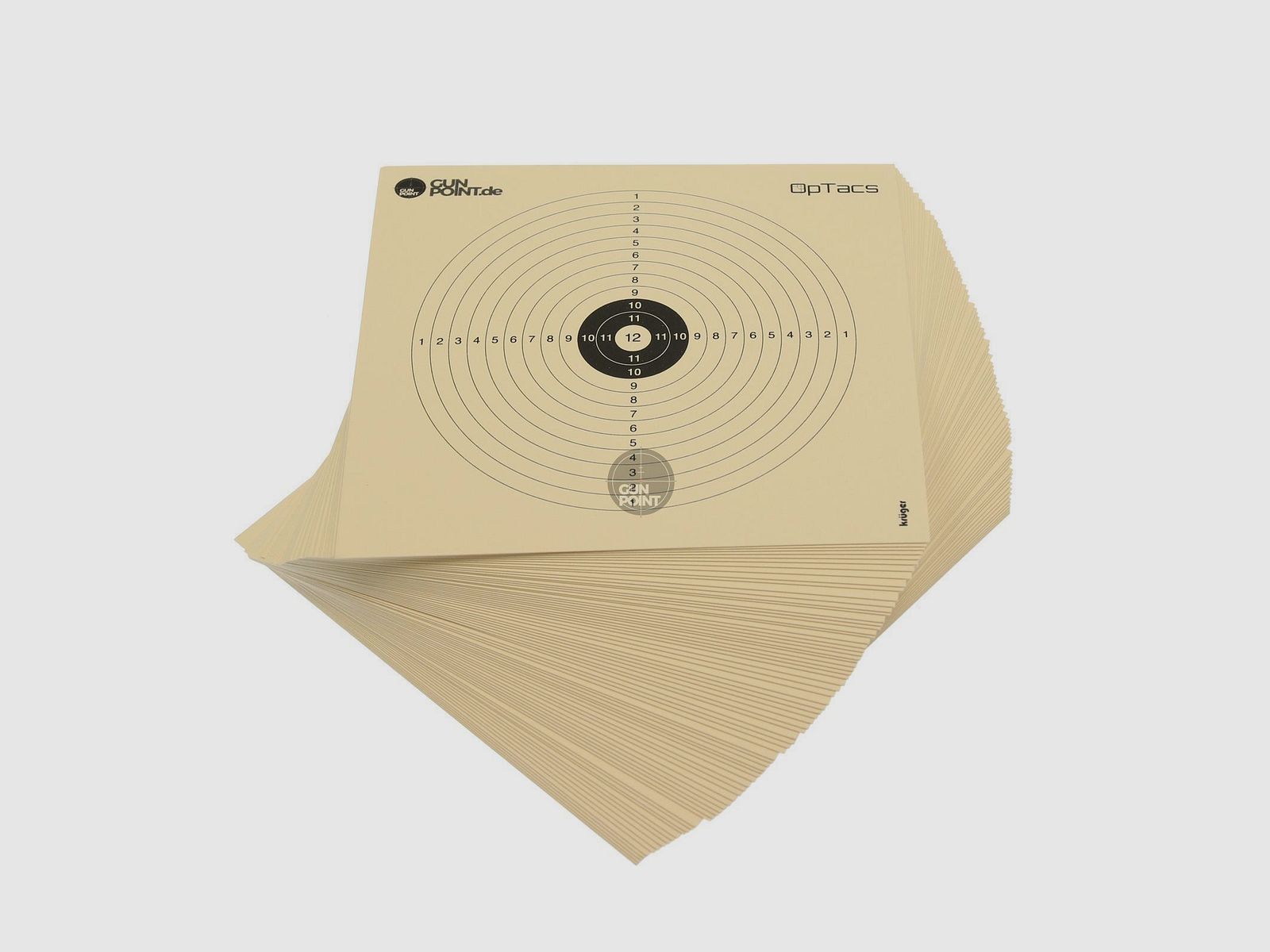 Luftgewehrscheibe 14 x 14 cm - 100er Pack