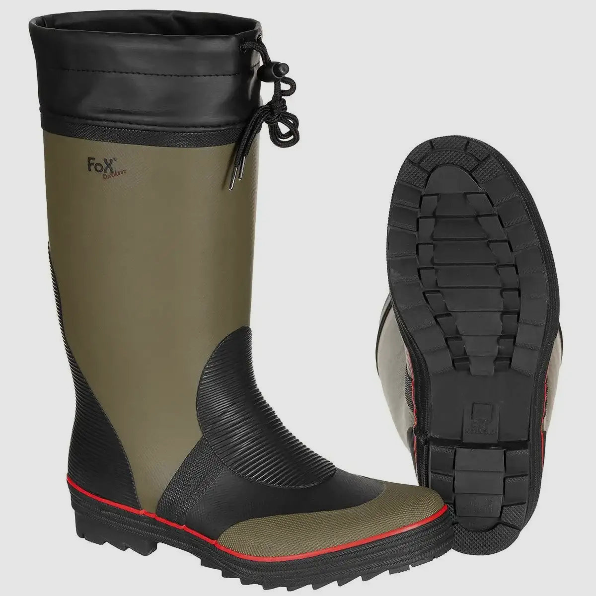 Fox Outdoor rubber boots with shaft cuffs