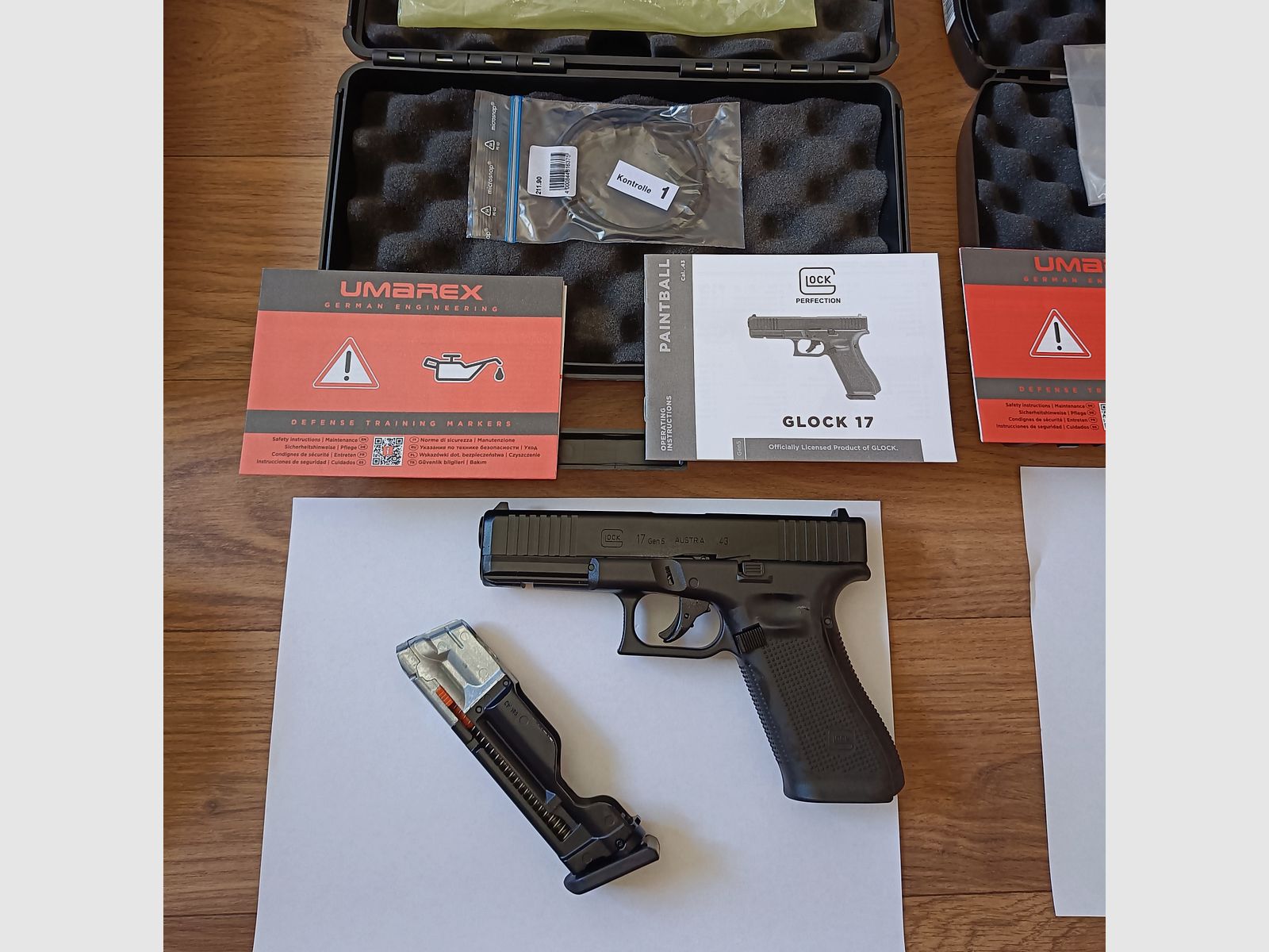 Umarex T4E Glock 17 cal.43  Sammlung Auflösung TPM1 HK416 