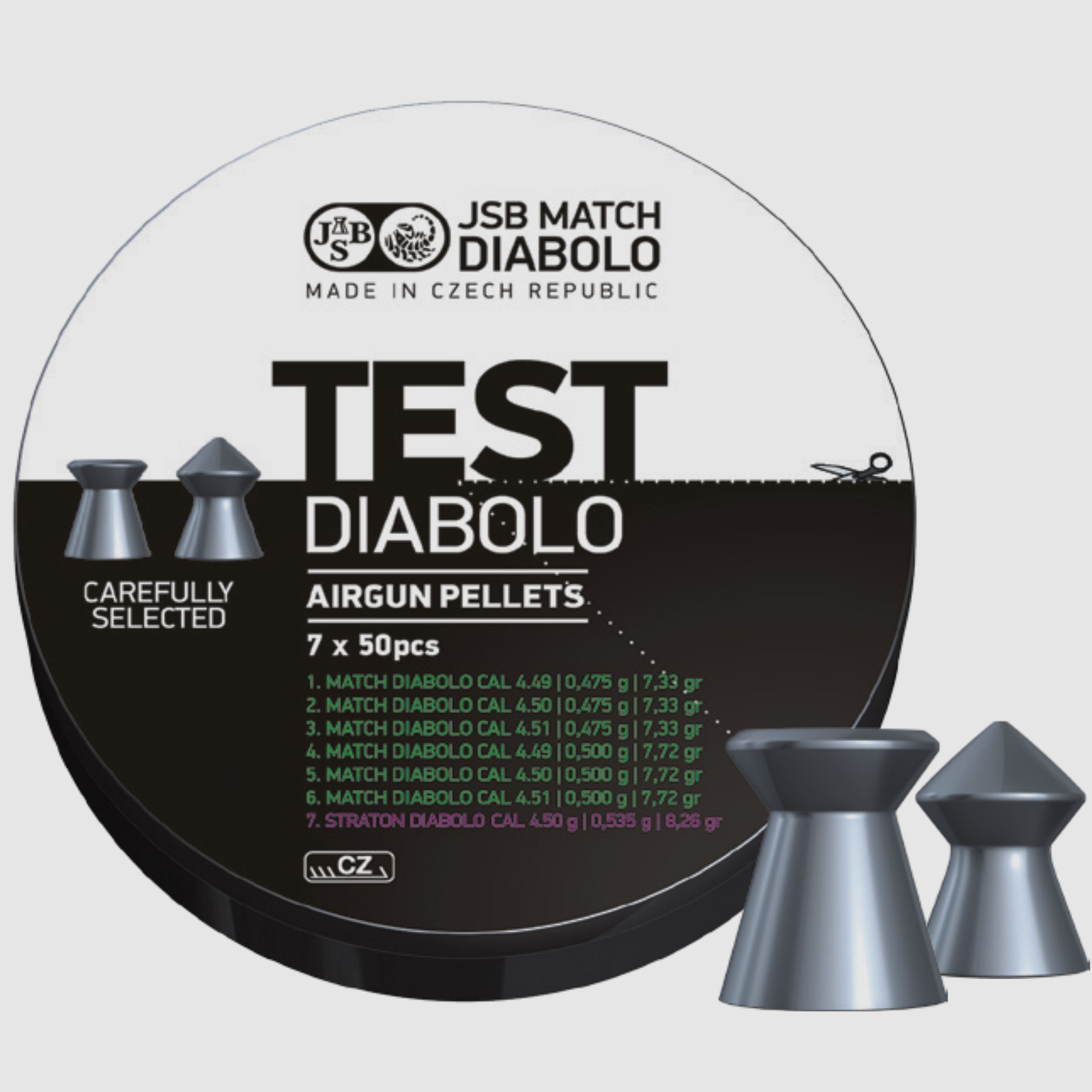 JSB Match Test Box Pistole 4,5mm