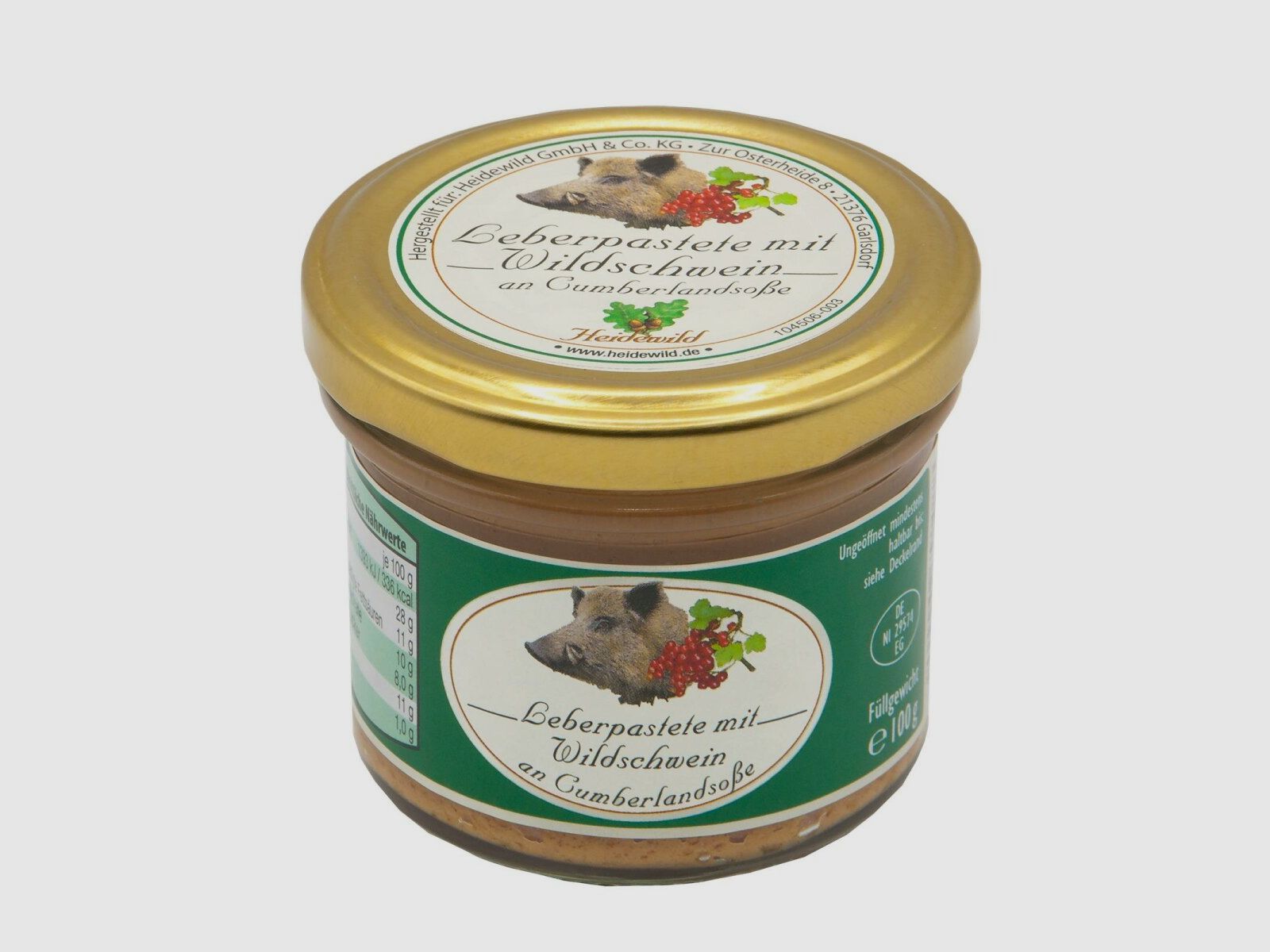 Heidewild Leberpastete mit Wildschwein an Cumberlandsoße