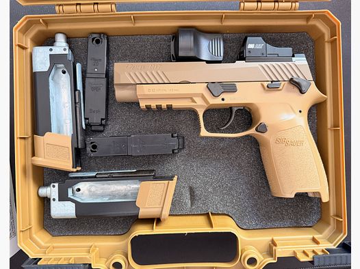 Sig Sauer P320 M17 Co2 pistool inclusief Red Dot, holster en 2 magazijnen