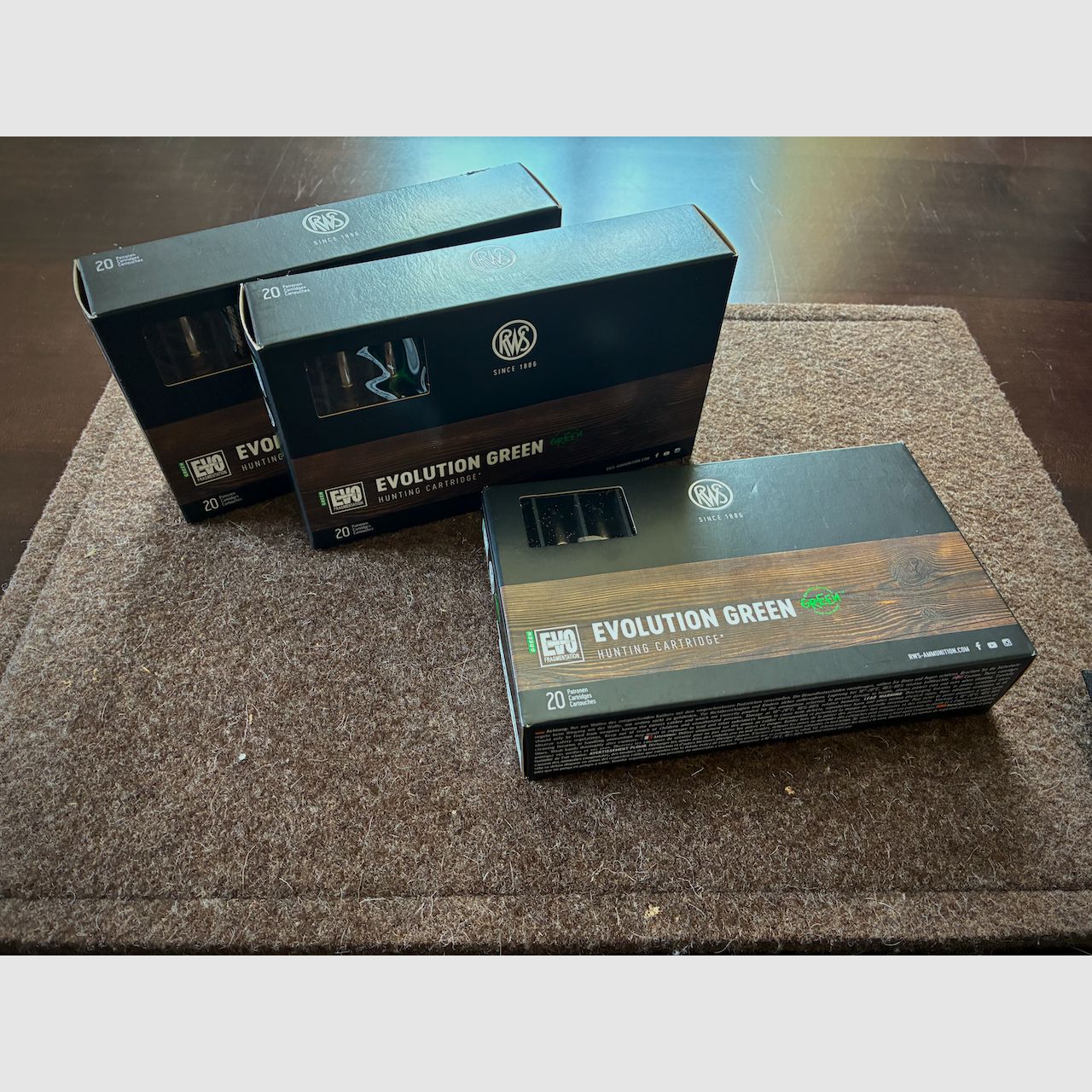 3 Packungen RWS Evolution Green 7mm Rem. Magnum (8,2 g / 127 gr)