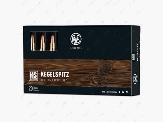 Box mit 20 Patronen für Großwild RWS KS Kaliber 6,5X57 R - 127 GR