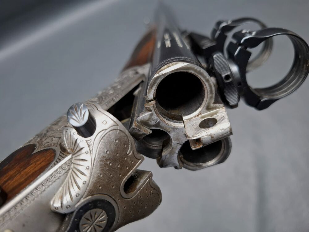 Sauer & Sohn Drilling mit Schlagstücksicherung und Schwenkmontage