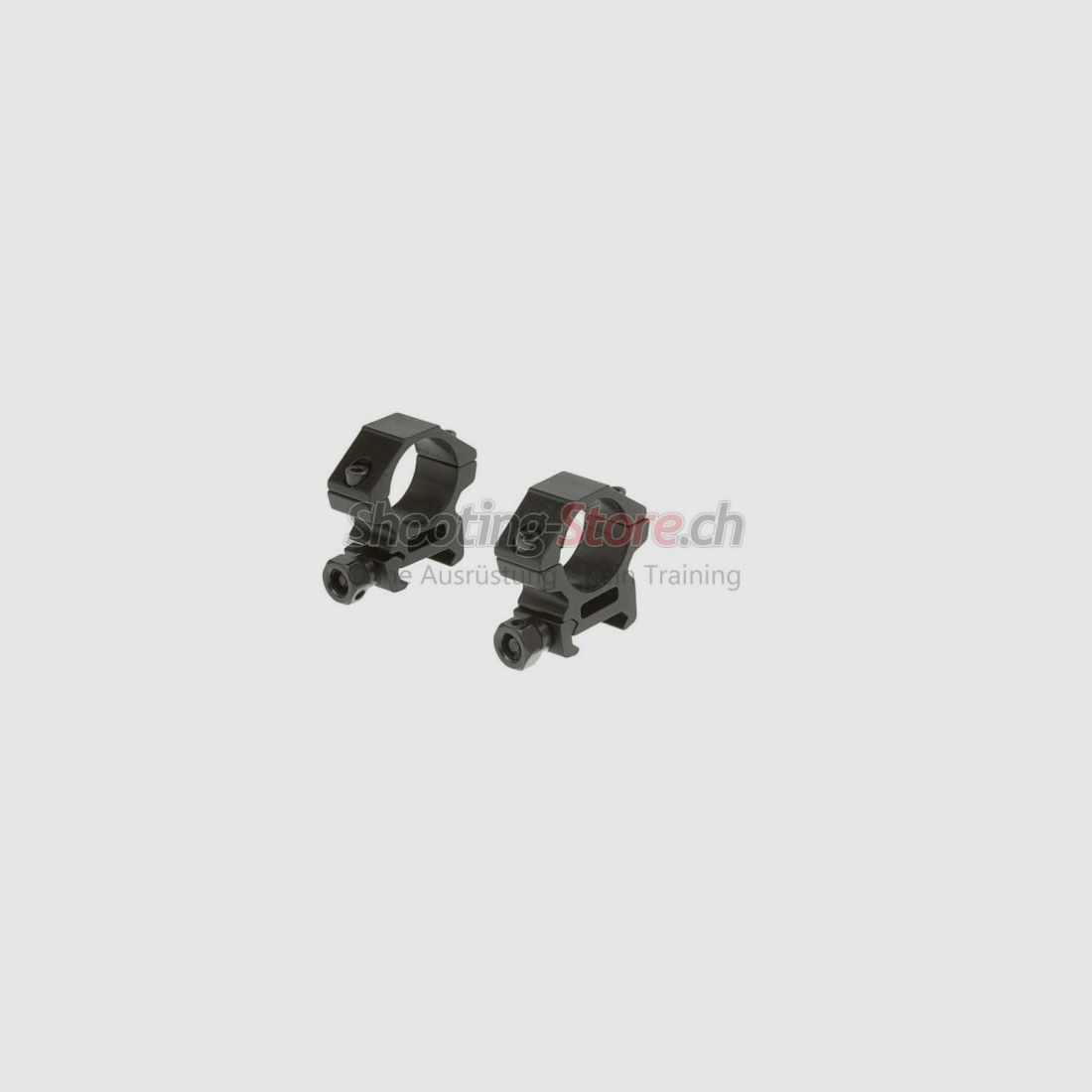 Leapers 25.4mm Mount Rings Low Black