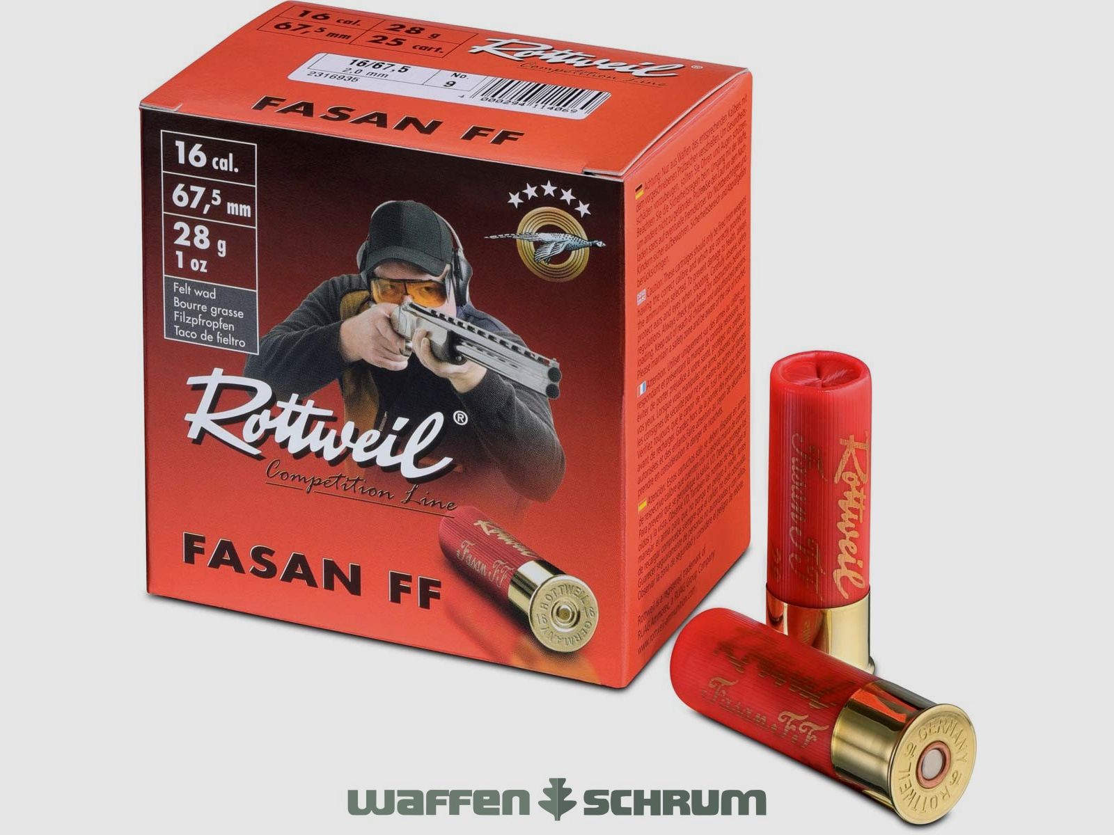 Rottweil 16/67,5 Fasan FF Skeet 2,0mm - 28g