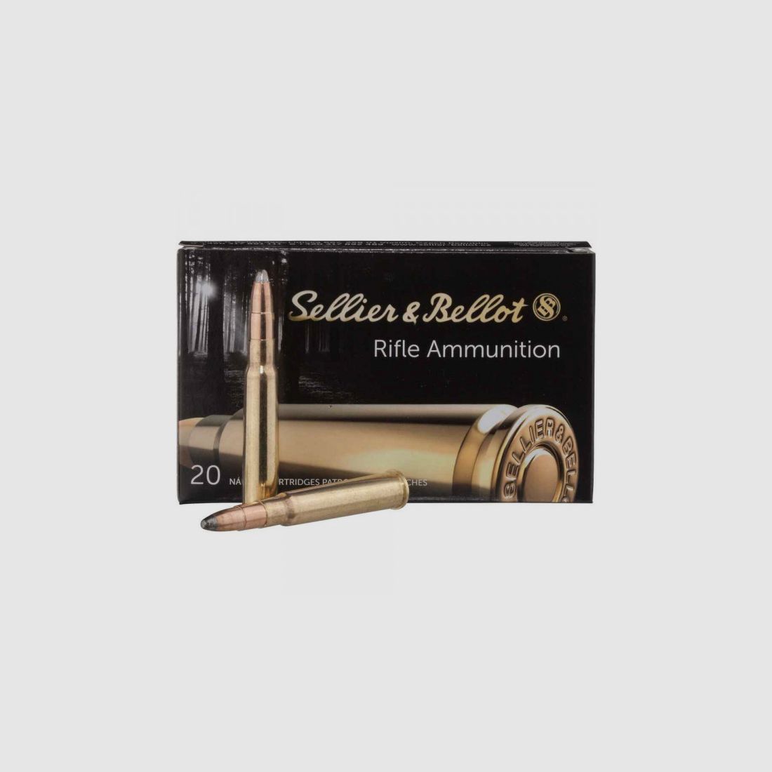 SELLIER & BELLOT 8x57JRS SPCE - 196GRS. - 20 PIECES OF RIFLE CARTRIDGES