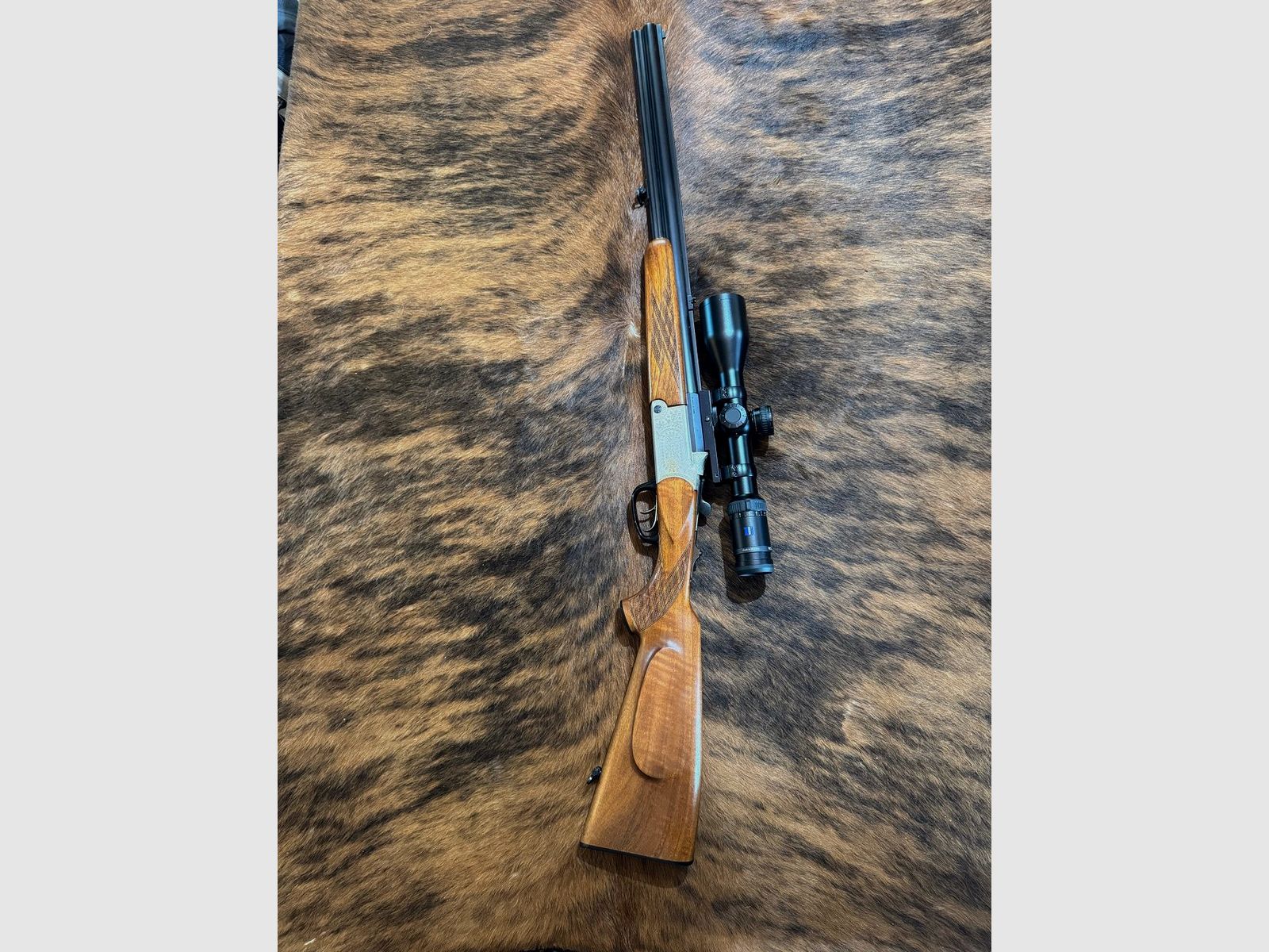 Blaser – Bockbüchsflinte BBF ES70 Kaliber 7x57R + 12/70 mit Zieloptik Zeiss, Bild 1 von 17