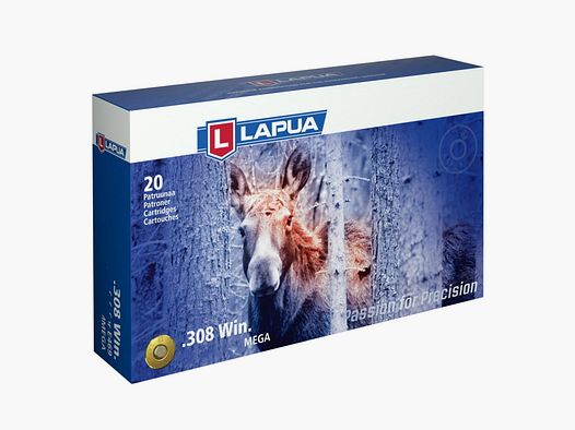 Lapua .308 Win Mega 185 gr 20 Stk.