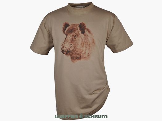 Hubertus T-Shirt Keiler  Schilf