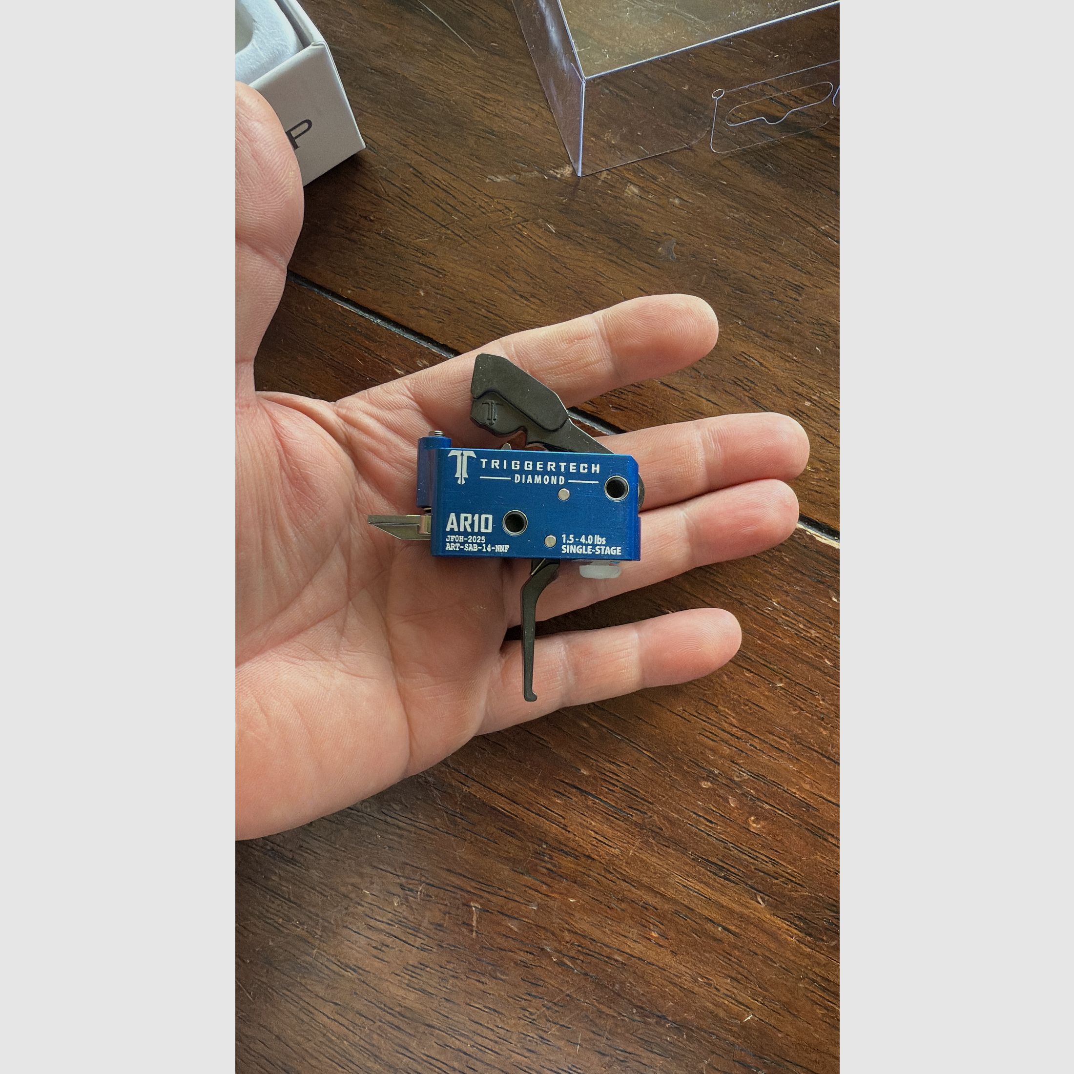 TRIGGERTECH Black Diamond Single Stage AR 10 Match Abzug 1.5 TO 4.0 LBS Für Oberland, Hänel, Schmeisser, AR 15, AR 10