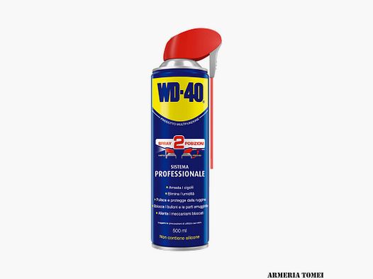 WD-40 – PRODOTTO MULTIFUNZIONE SPRAY 2 POSIZIONI SISTEMA PROFESSIONALE 500ml (non contiene silicone)