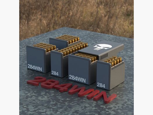 Filamelt Munitionsbox / Ammo Box .284 WIN – Patronenbox für 50 Schuss, Made in Germany