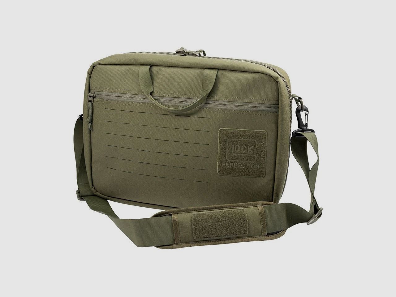 GLOCK Executive Gear Bag – Olive – CORDURA® 700D – 40×28×10 cm – 360° gepolstert – MOLLE/Klett