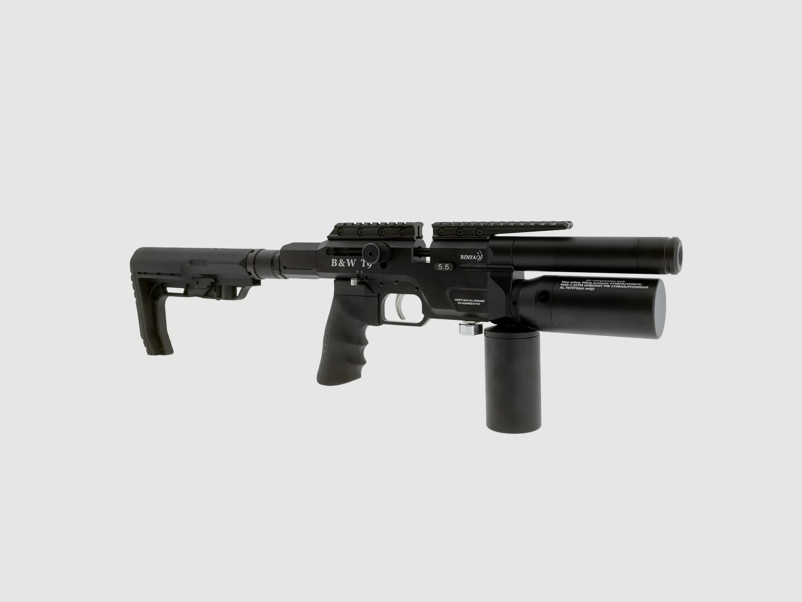 BinTac T9 Folded Stock 9mm/.35, afbeelding 4 van 8