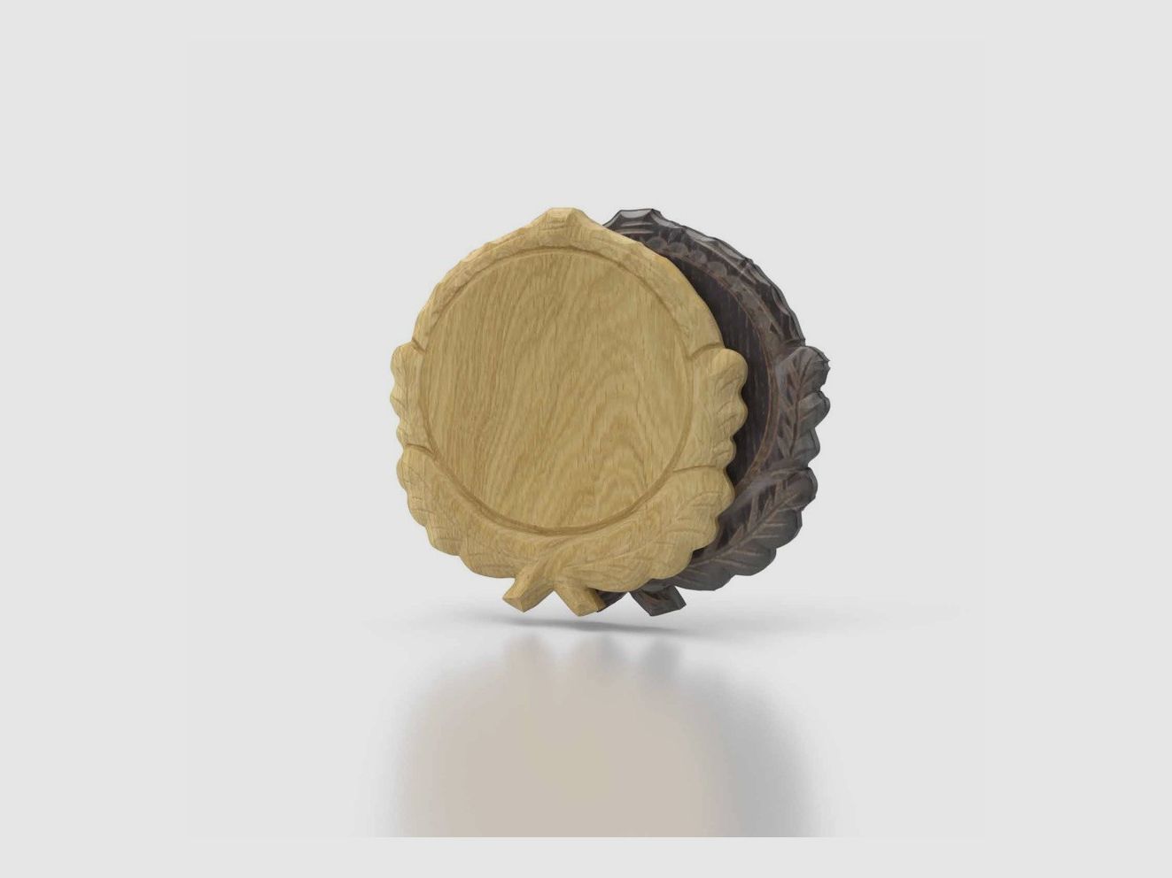 Plaquette voor Wildzwijn Defensies Sculpturen - 21 cm