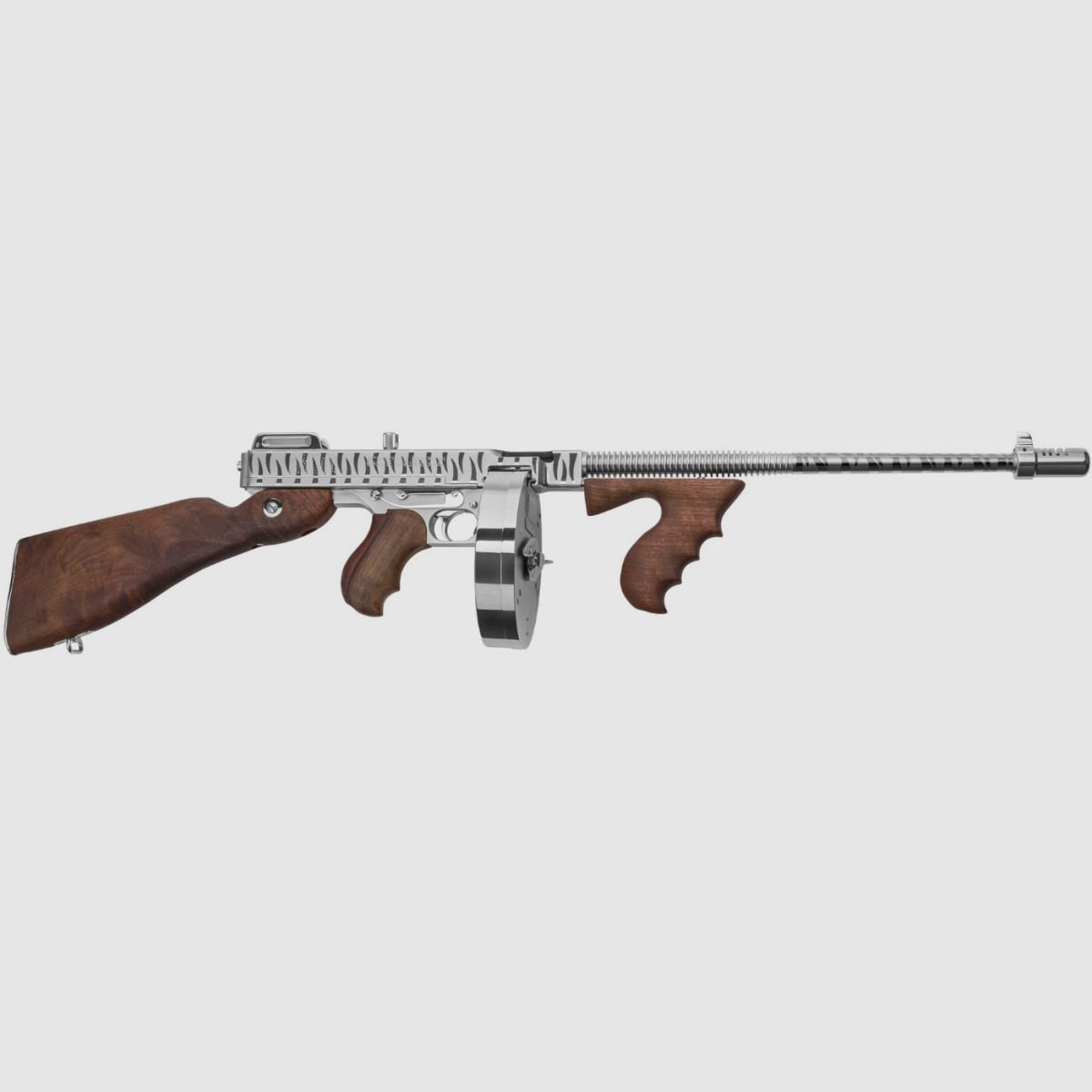 Thompson 1927A1 Deluxe 16,5'' – Chrome Tiger Stripe (T150DCRTS), image 1 sur 8