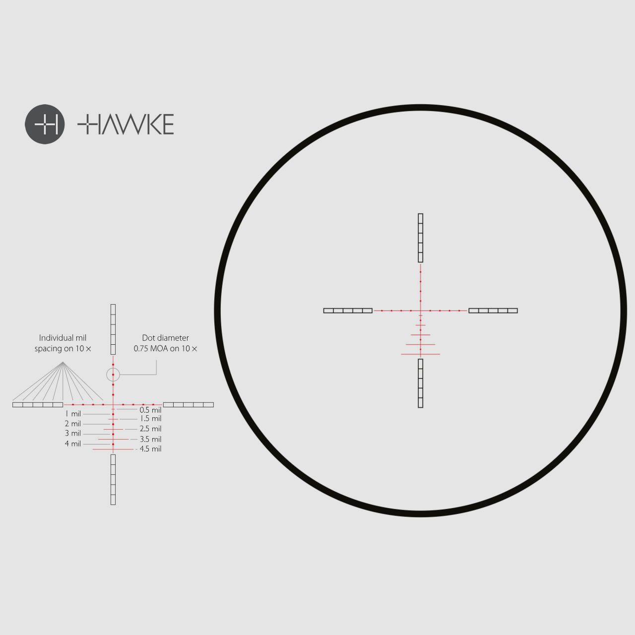 Zielfernrohr HAWKE Airmax 30 FFP SF 4-16x50 AMX IR, 30 mm Tubus, Seitenfokus, AMX Absehen beleuchtet