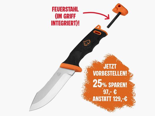 PUMA TEC Smart Survival – Survivalmesser mit integriertem Feuerstahl