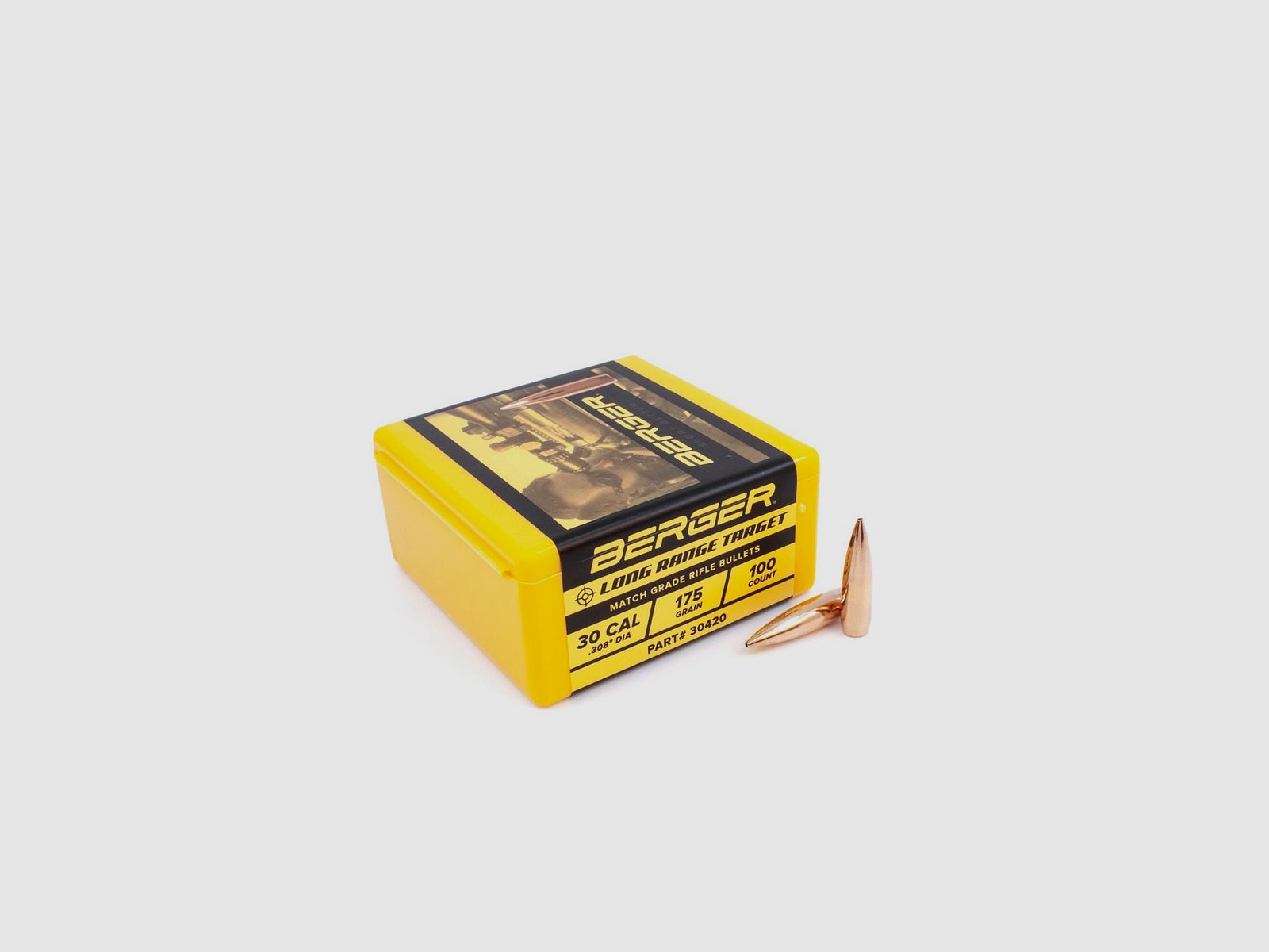 BERGER balles 30 (.308) 175gr LONG RANGE BT TARGET 100 pièces, image 2 sur 3