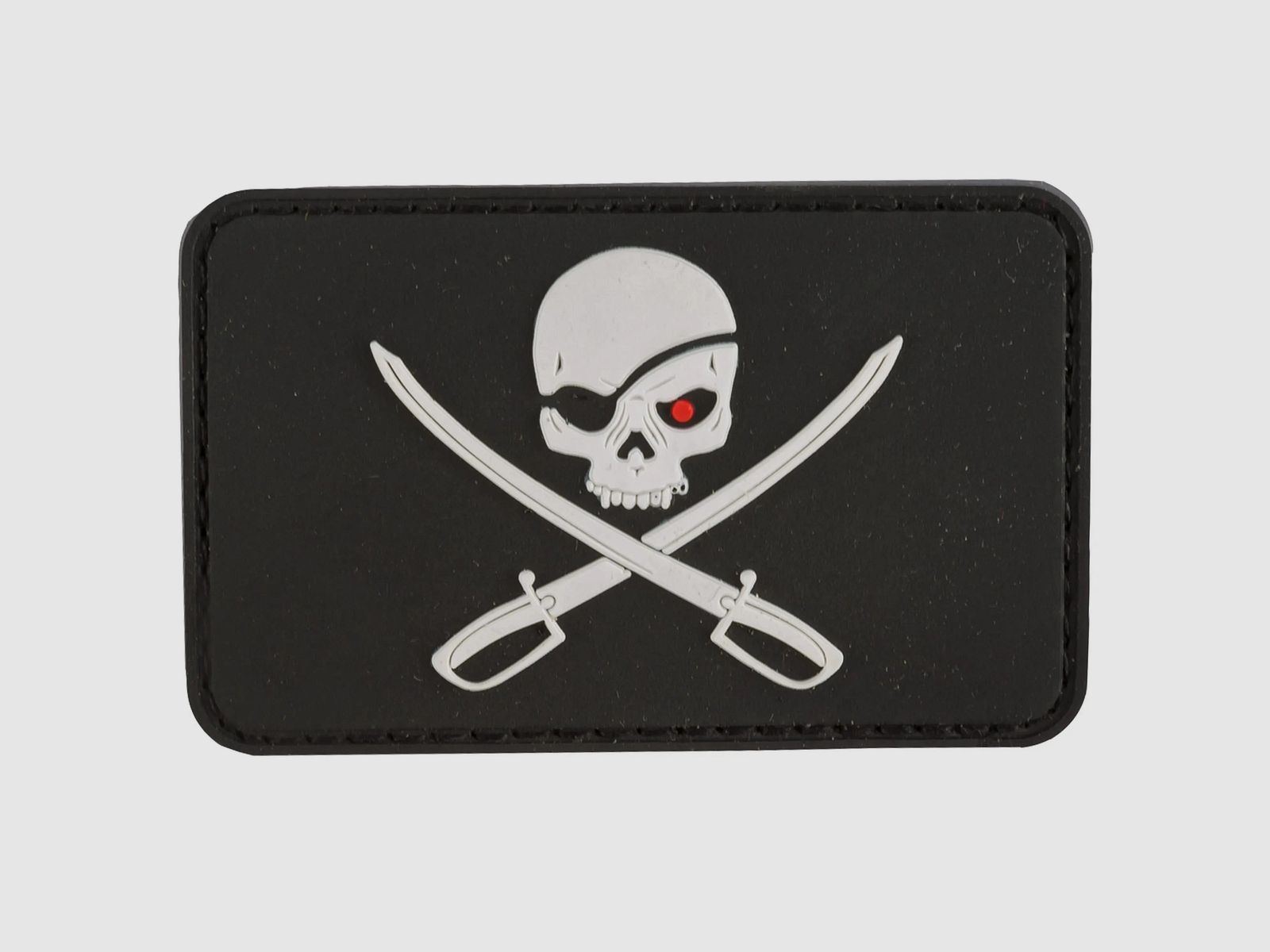 MFH MFH 3D Patch Skull with Swords schwarz