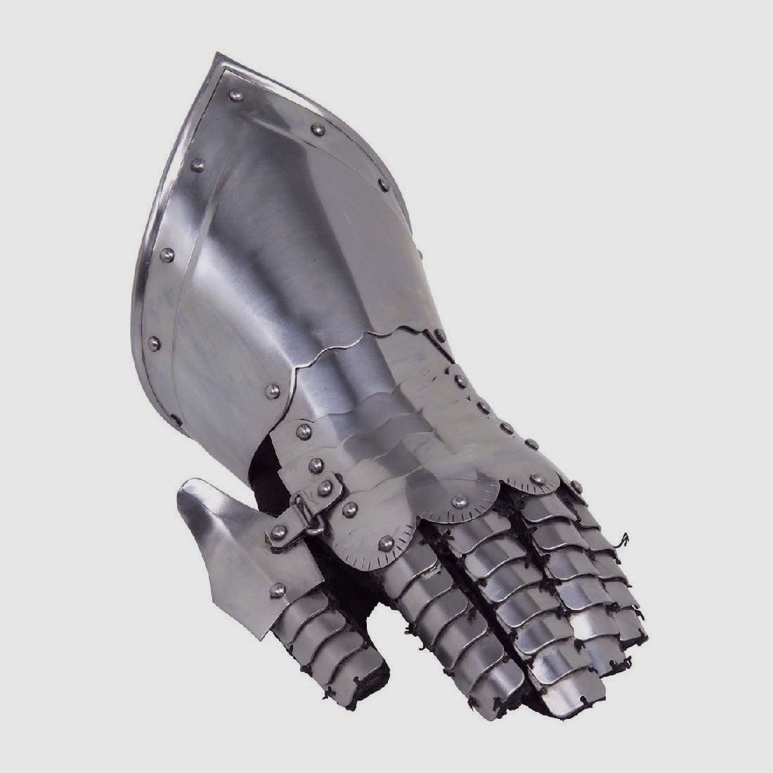 Plattenhandschuh links mit Leder-Innehandschuh
