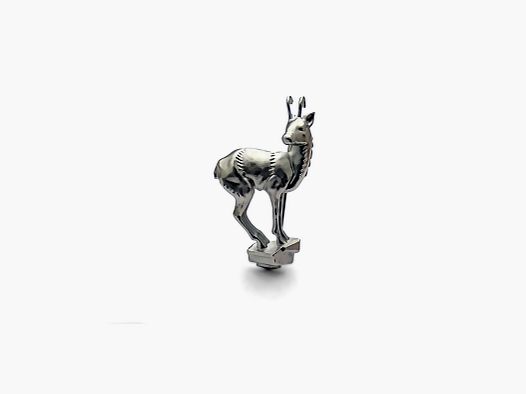 Insigne de chasse Gams en argent 925 fait à la main à Vienne pour le chapeau de chasse