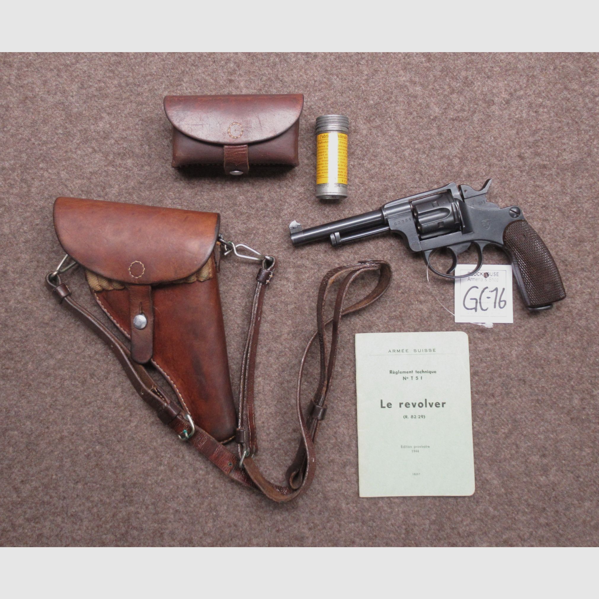 GC-16 revolver W+F mod. 1929 cal. 7.5mm, image 4 sur 5