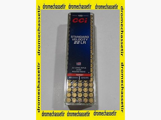 boite 100 cartouches 22 LR CCI standard Velocity 40 grains
