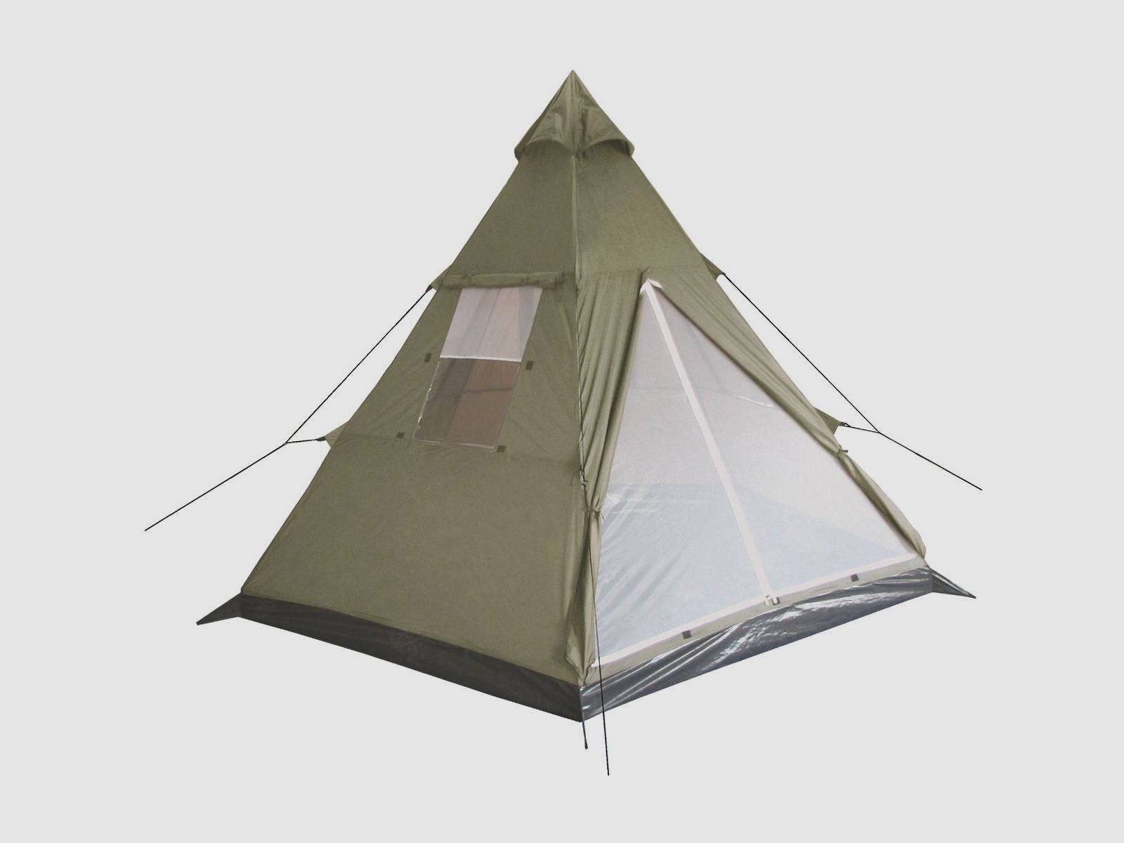 Indianer Zelt, "Tipi", Oliv