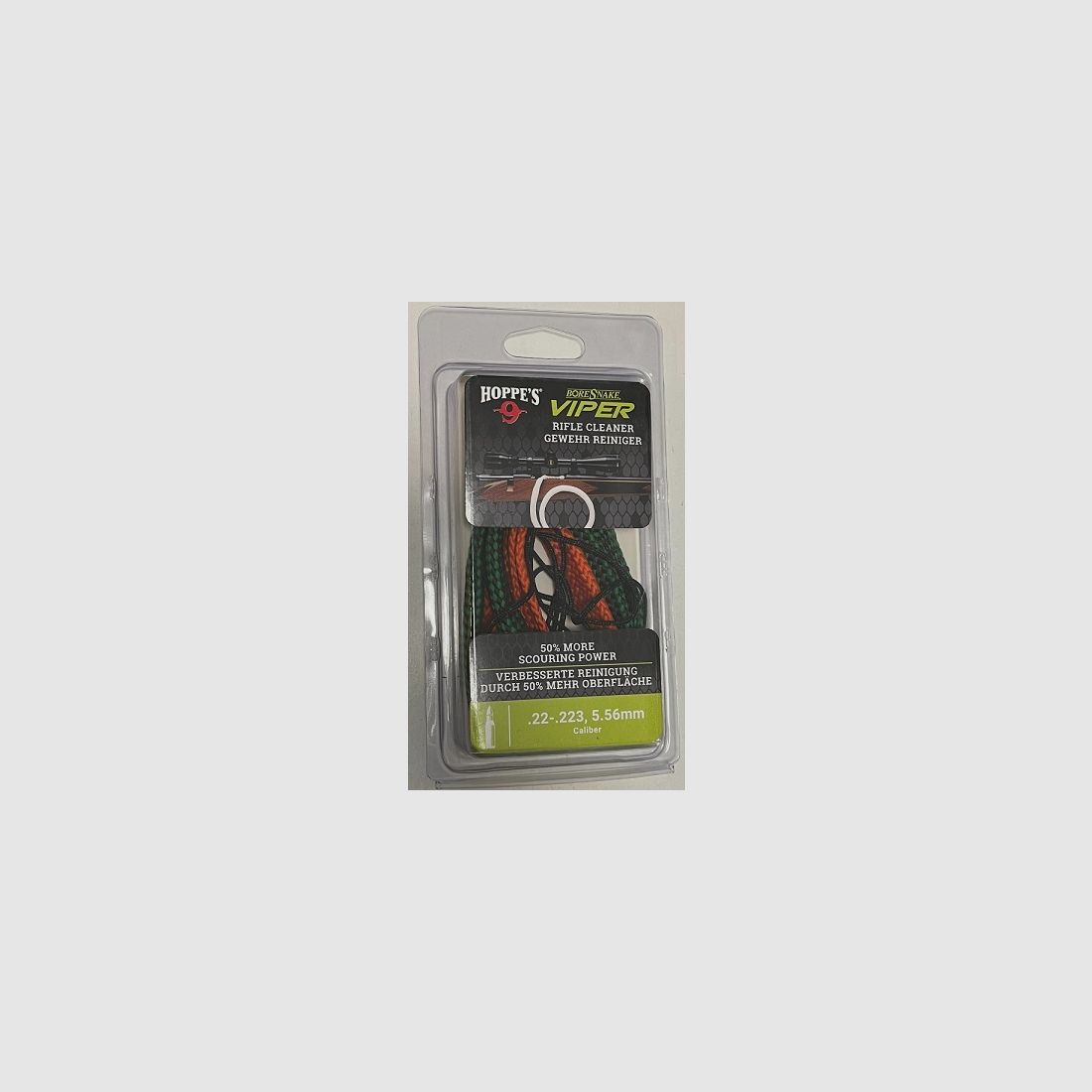 Hoppe’s BoreSnake Viper – Cleaning Cord M16 / Cal. .22-.223 Rifle #24011V | Blister Pack