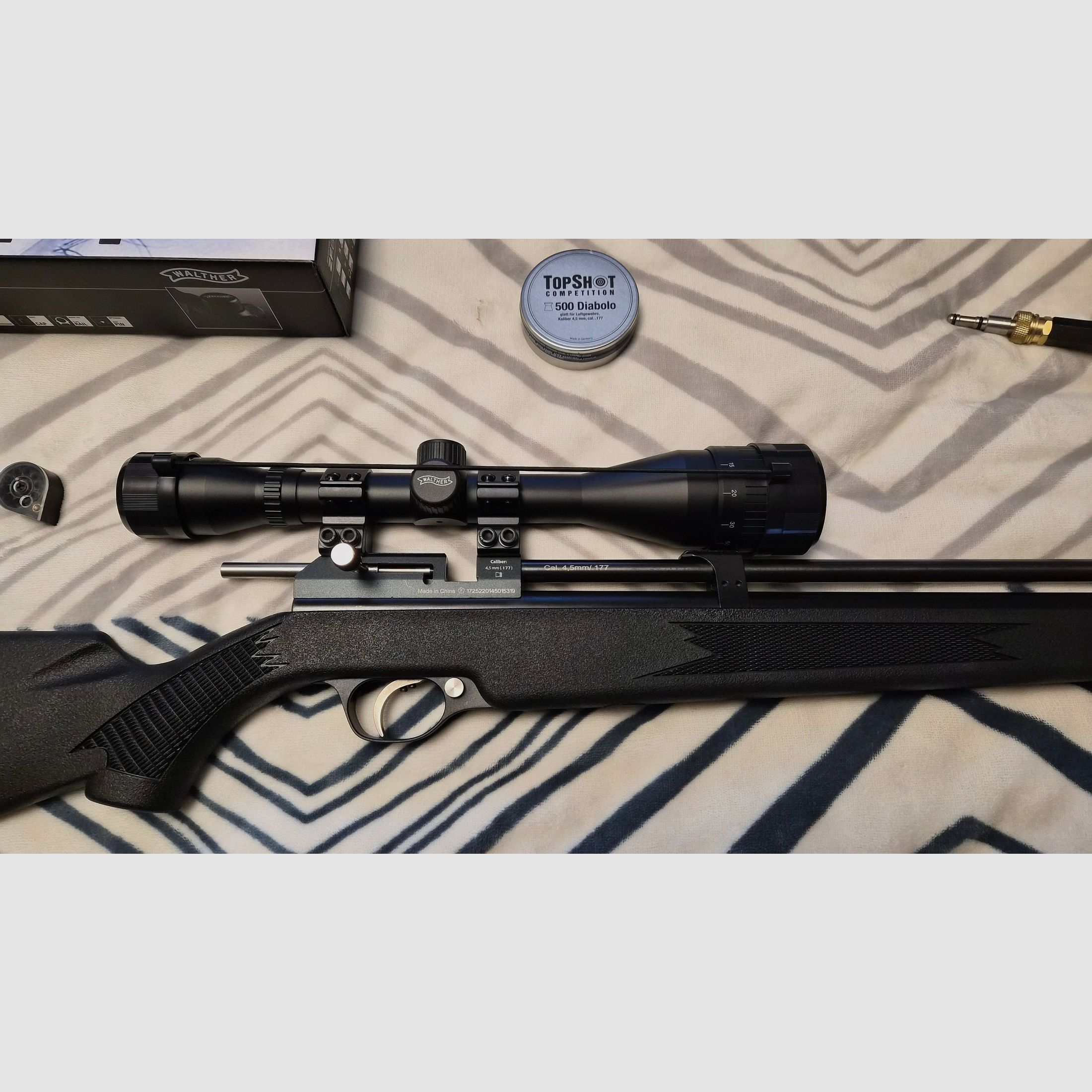 DIANA Stormrider Kaliber 4.5 mit Zielfernrohr und Pressluftpumpe